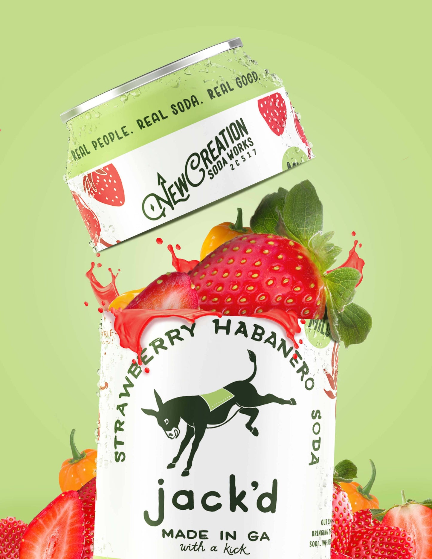 Jack'd Strawberry Habanero Soda