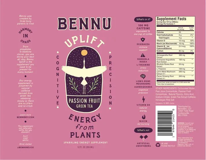 Bennu Uplift Passion Fruit Green Tea