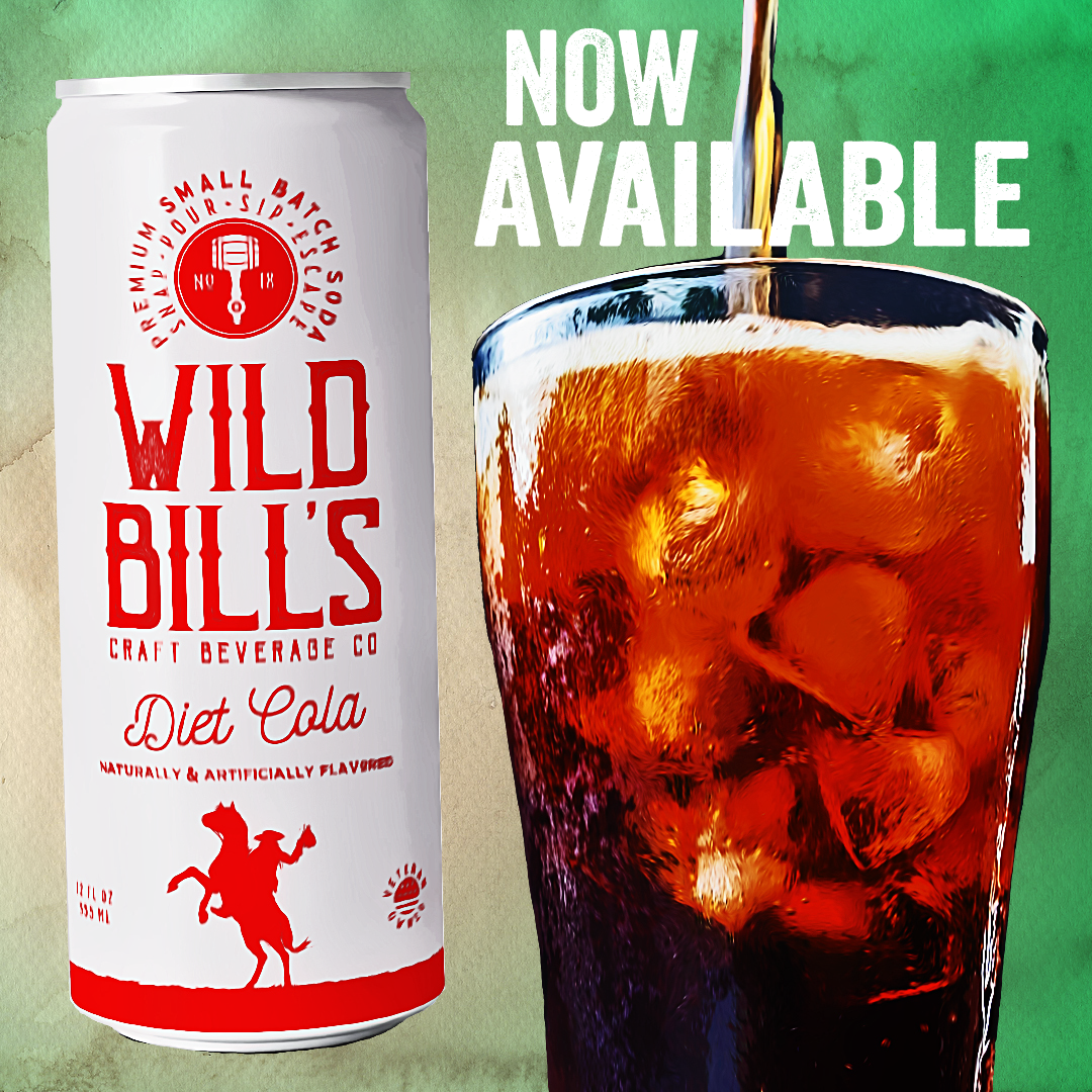 Wild Bill's - Diet Cola - Premium Zero Sugar Craft Soda