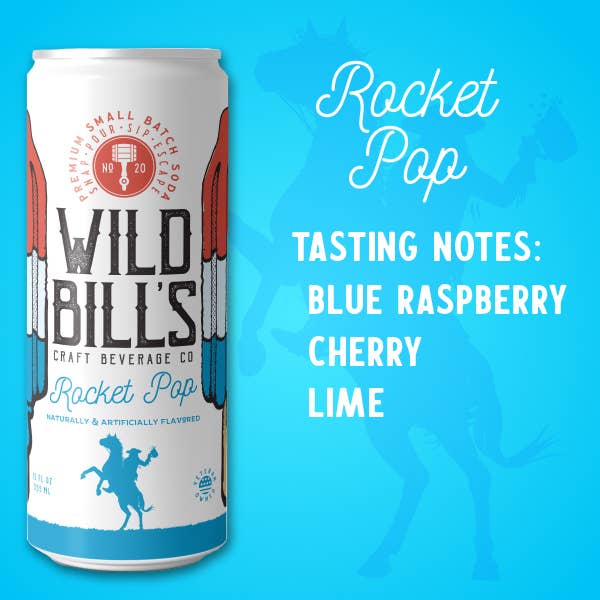 Wild Bill's - Rocket Pop - Premium Cane Sugar Soda