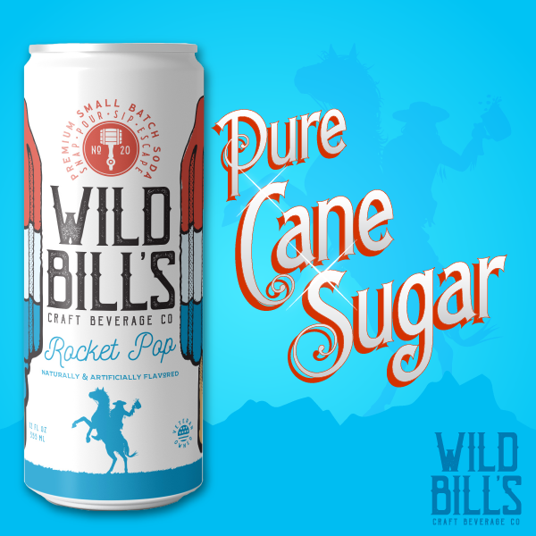 Wild Bill's - Rocket Pop - Premium Cane Sugar Soda