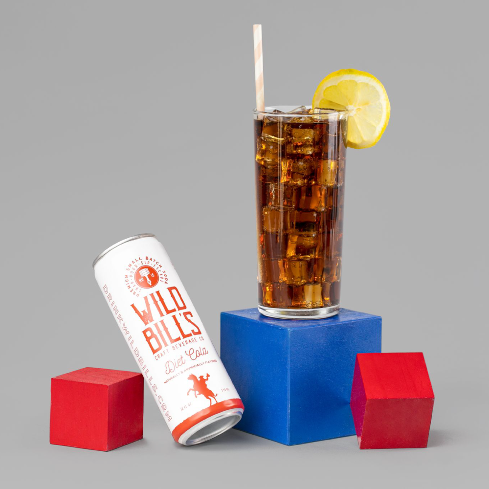 Wild Bill's - Diet Cola - Premium Zero Sugar Craft Soda