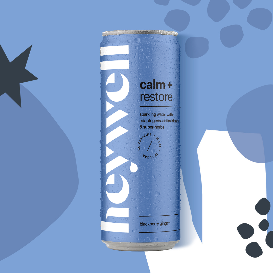 heywell calm + restore sparkling blackberry ginger