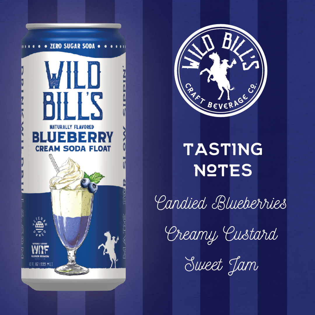Blueberry: Zero Sugar Soda, Clean Ingredients