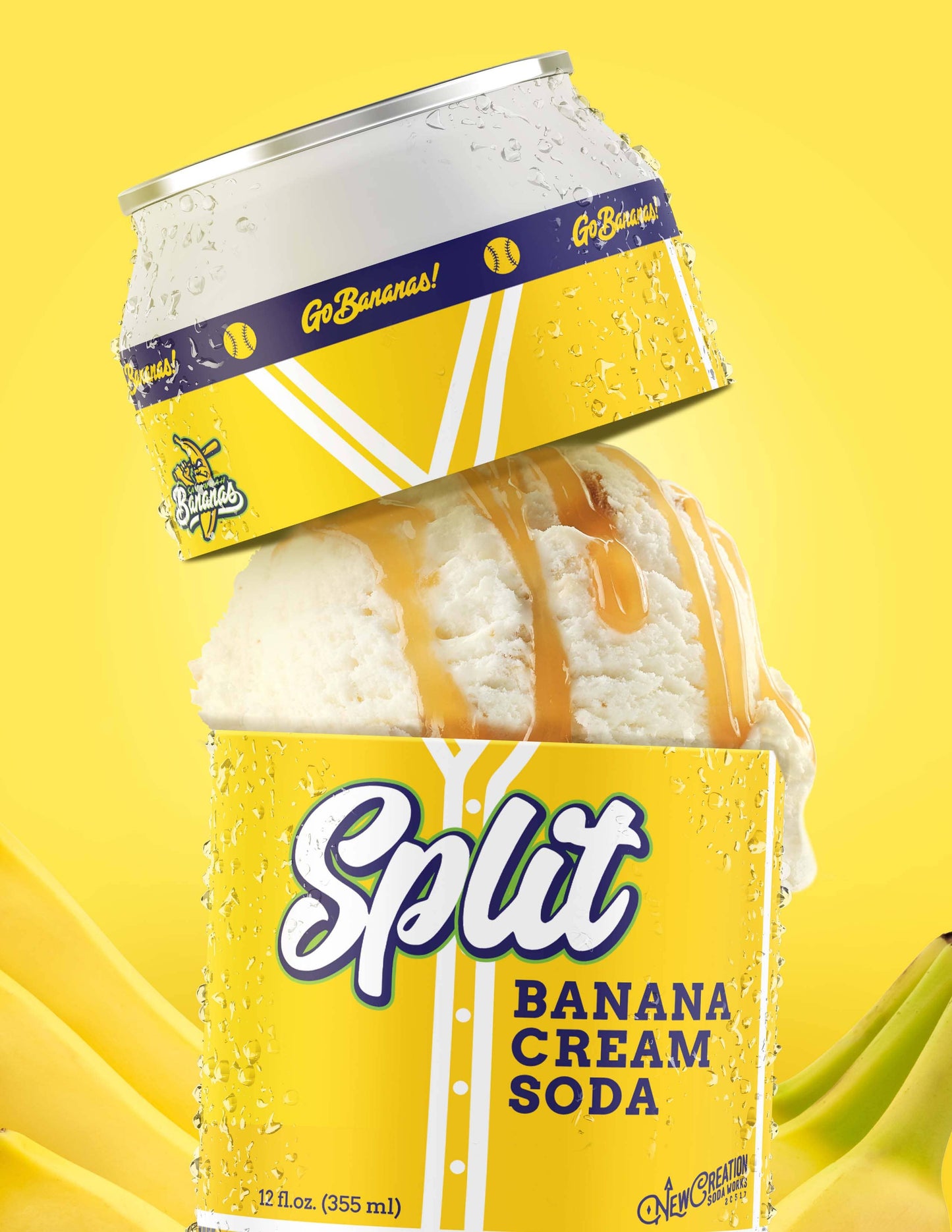 New Creation - Savannah Bananas Split Banana Cream Soda