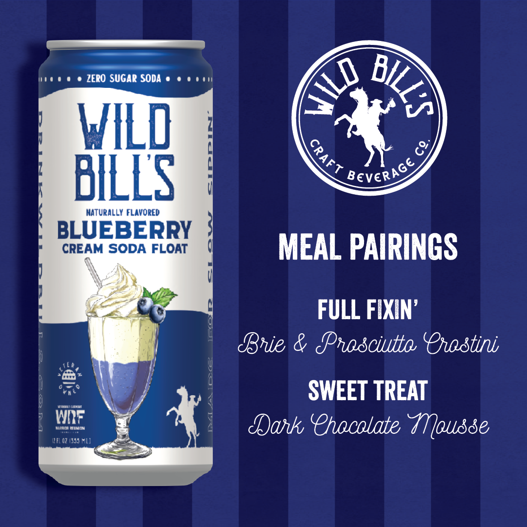 Blueberry: Zero Sugar Soda, Clean Ingredients