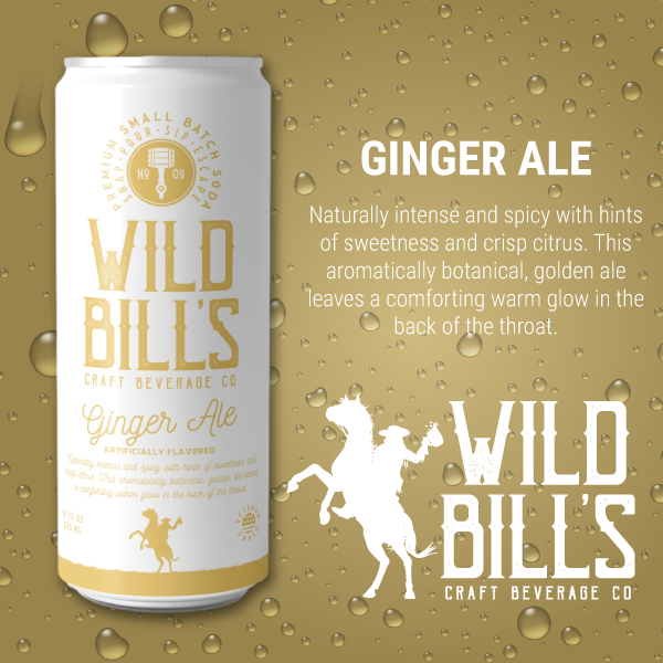 Wild Bill's - Ginger Ale - Premium Cane Sugar Soda