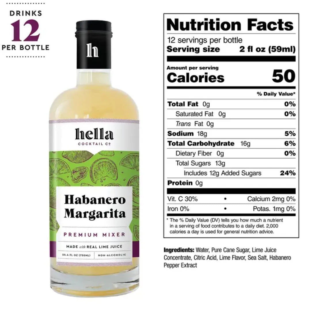 HELLA Cocktail Mixer: Habanero Margarita