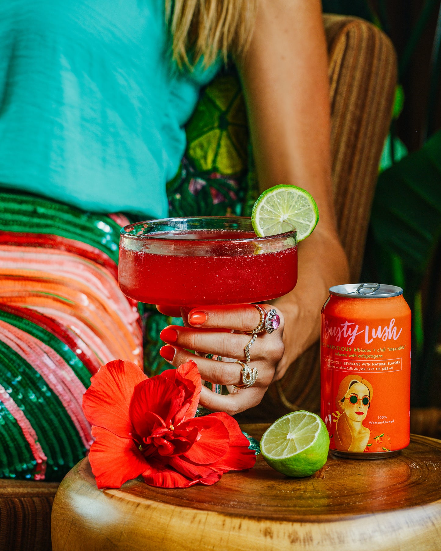 She's Marvelous Hibiscus + Chili Mezcalita wtih adaptogens