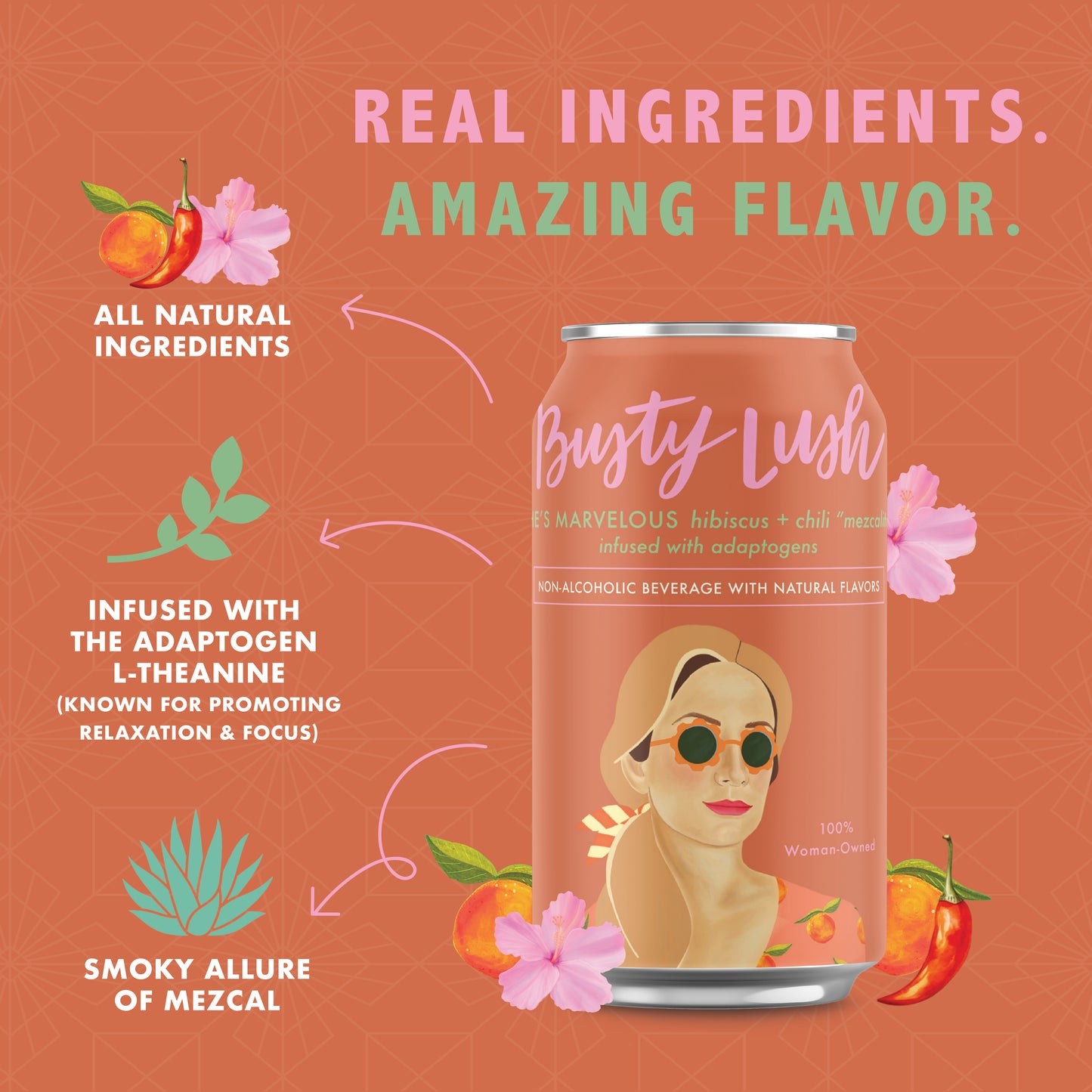 She's Marvelous Hibiscus + Chili Mezcalita wtih adaptogens