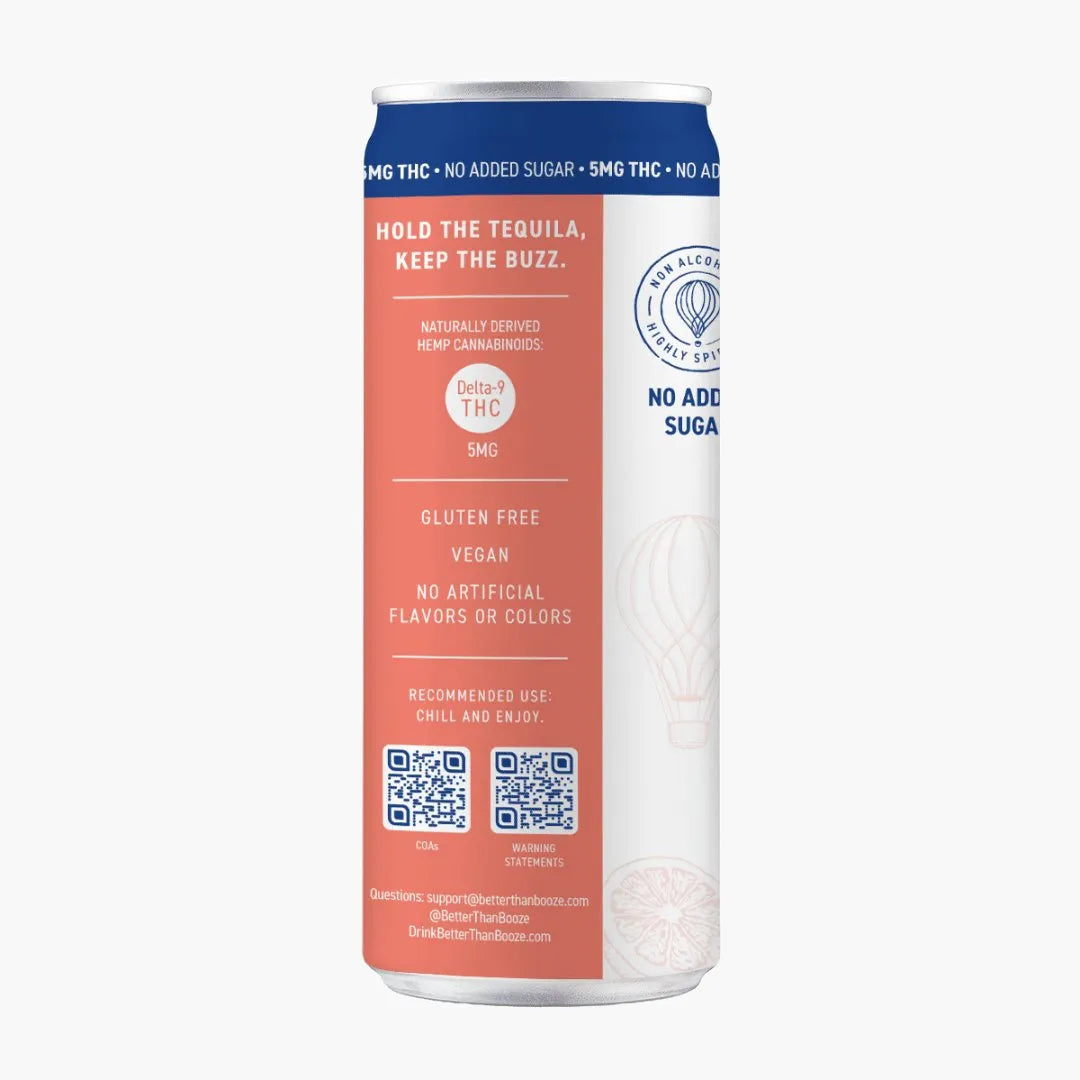 THC + No Sugar Added Rosemary Grapefruit Paloma