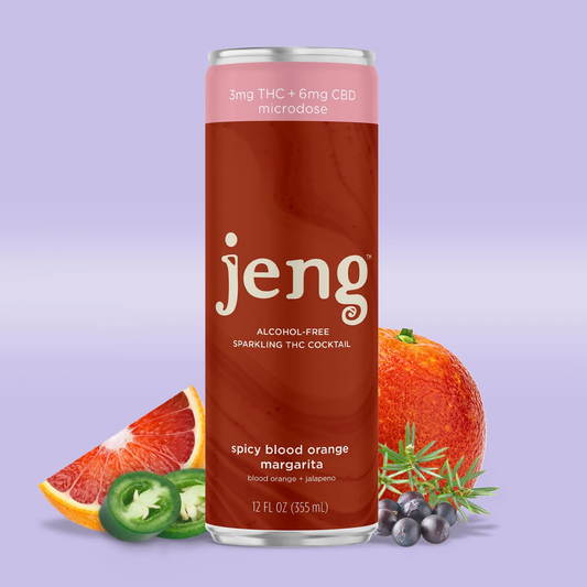 Jeng Microdose Spicy Blood Orange Margarita