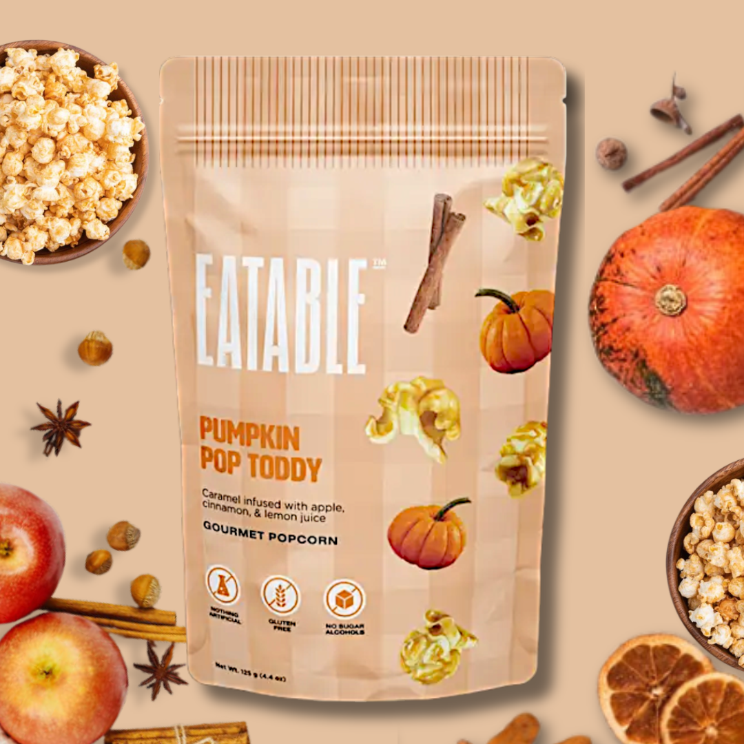 EATABLE - Pumpkin Pop Toddy - Gourmet Caramel Halloween Popcorn