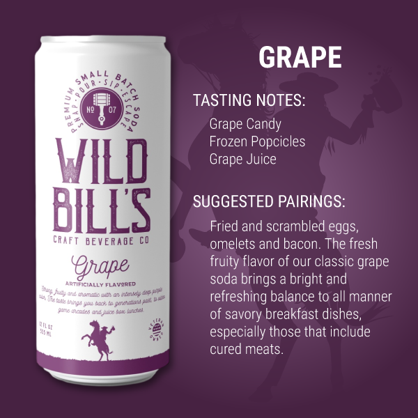 Wild Bill's - Grape - Premium Cane Sugar Soda