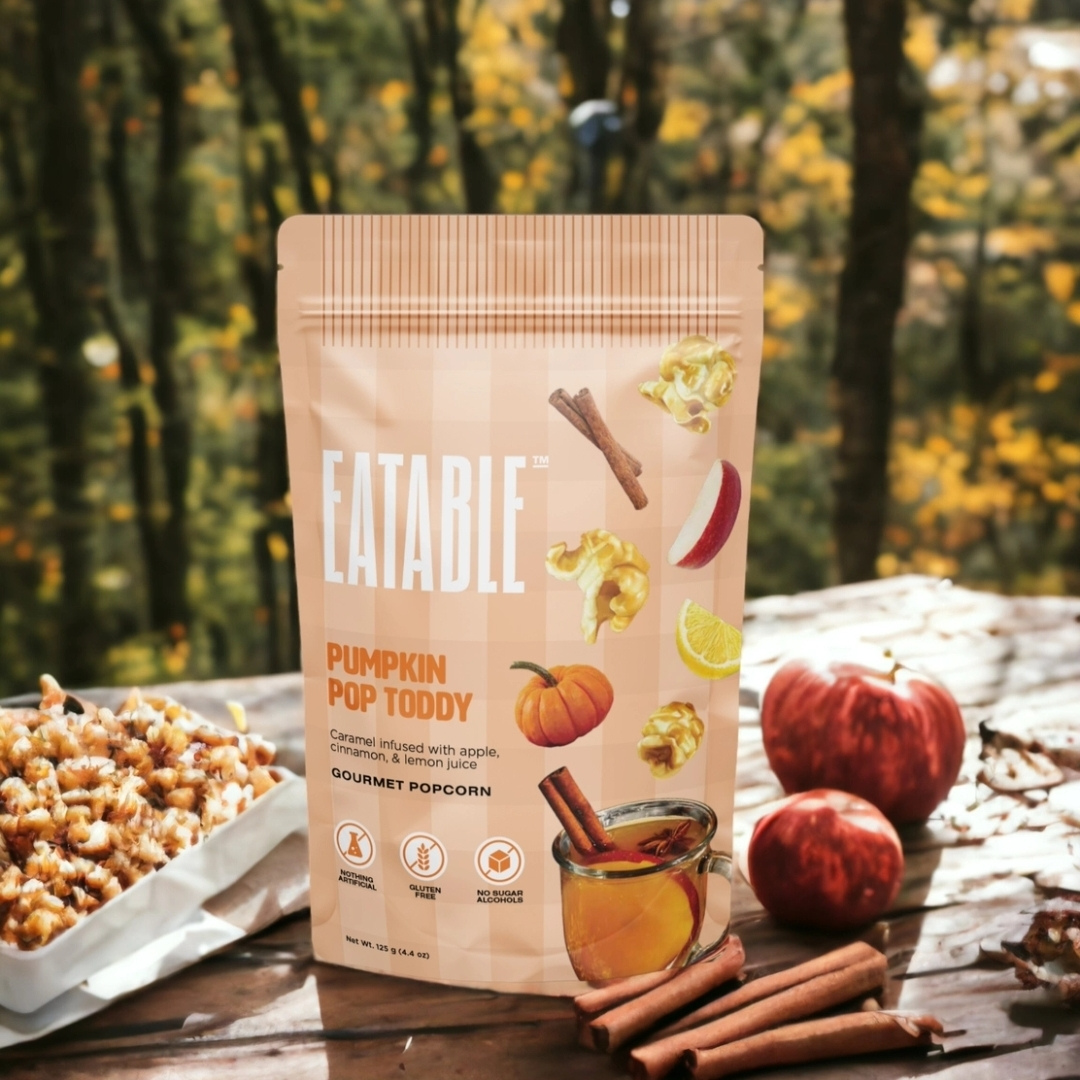 EATABLE - Pumpkin Pop Toddy - Gourmet Caramel Halloween Popcorn