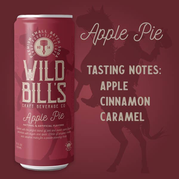 Wild Bill's - Apple Pie - Premium Cane Sugar Soda