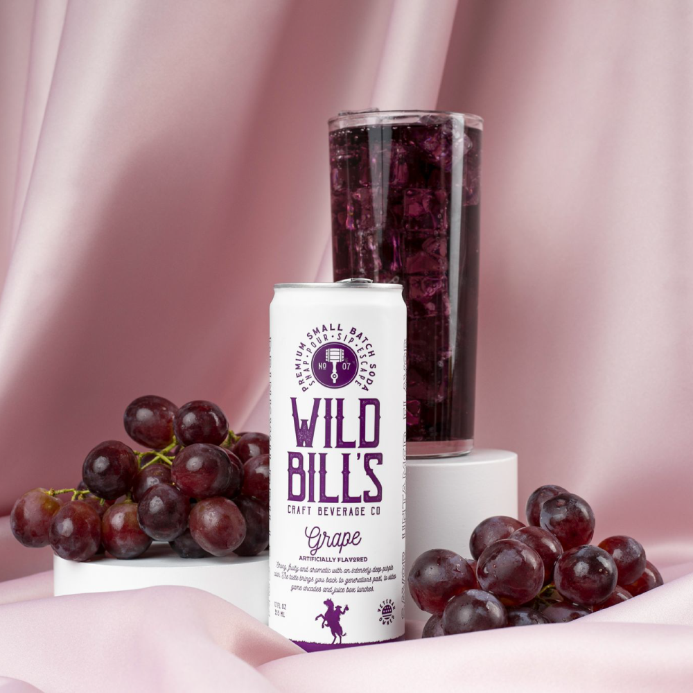 Wild Bill's - Grape - Premium Cane Sugar Soda