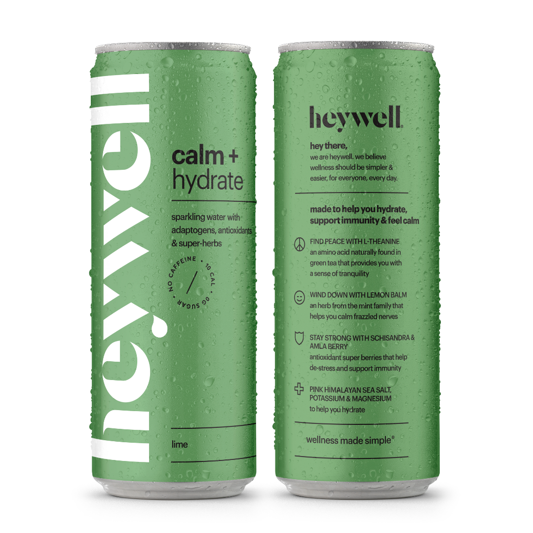 heywell calm + hydrate sparkling lime