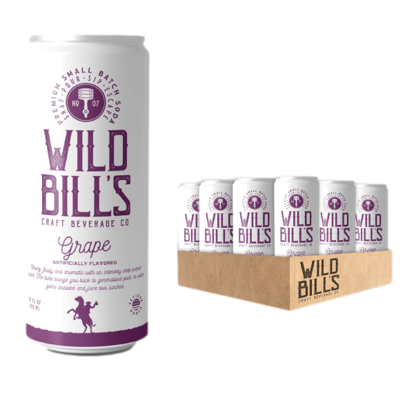 Wild Bill's - Grape - Premium Cane Sugar Soda