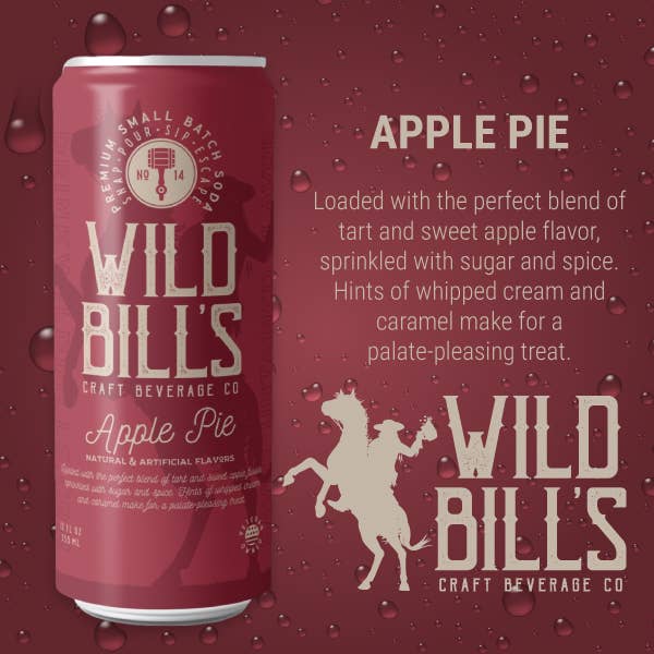 Wild Bill's - Apple Pie - Premium Cane Sugar Soda