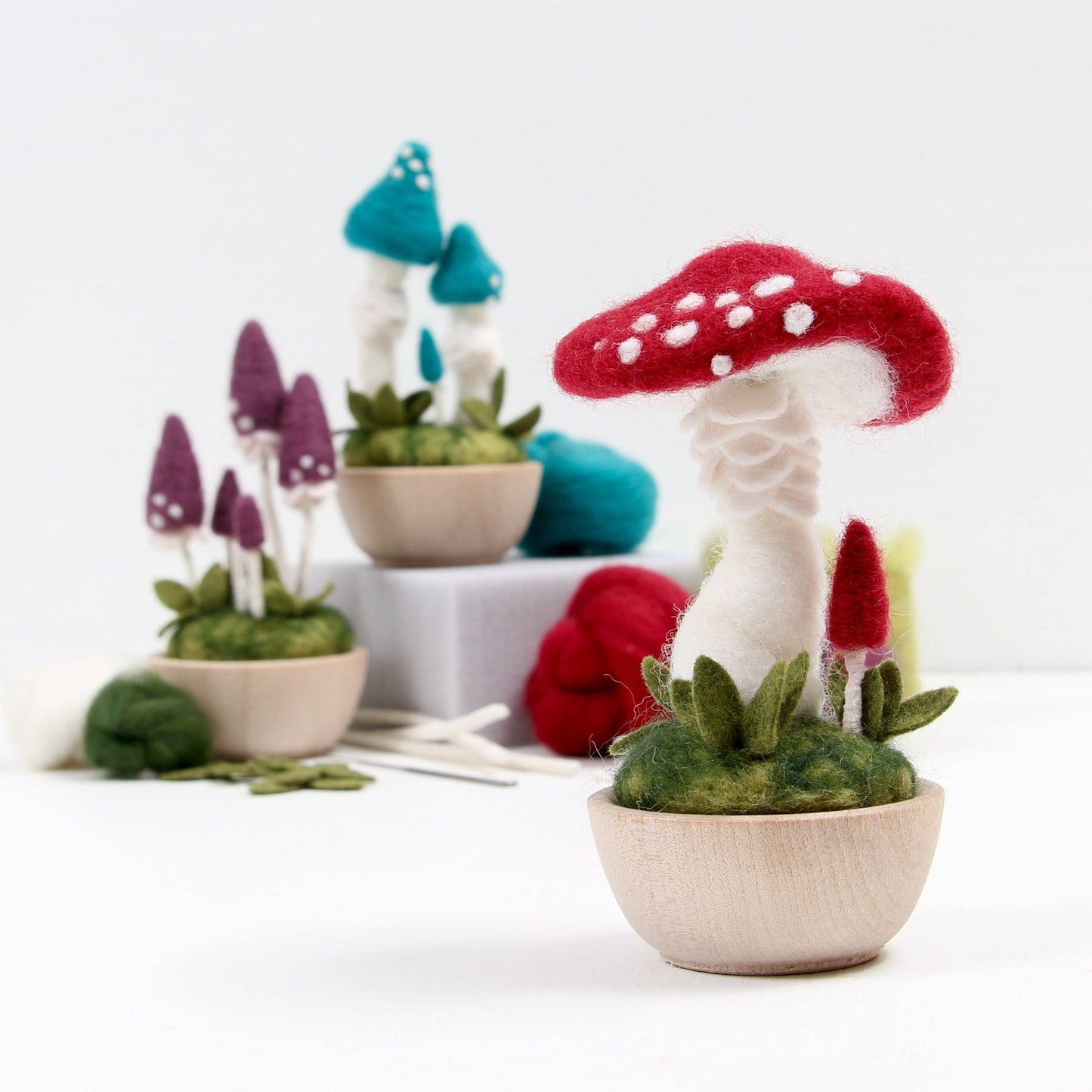 Benzie Design - Needle Felting Kit, Crimson Toadstool