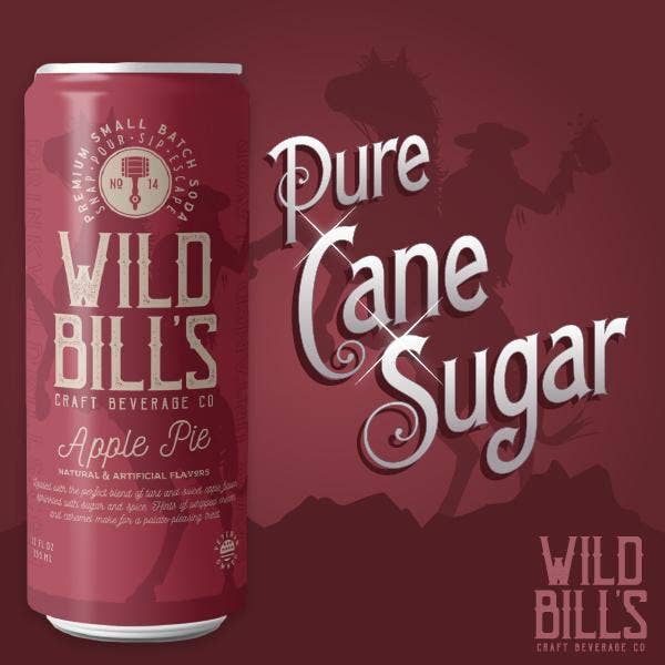 Wild Bill's - Apple Pie - Premium Cane Sugar Soda