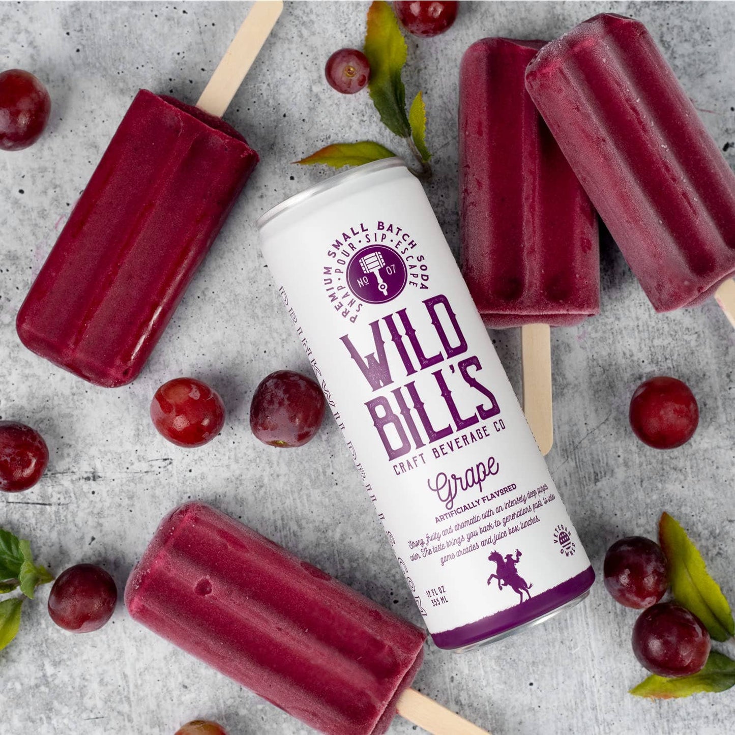 Wild Bill's - Grape - Premium Cane Sugar Soda