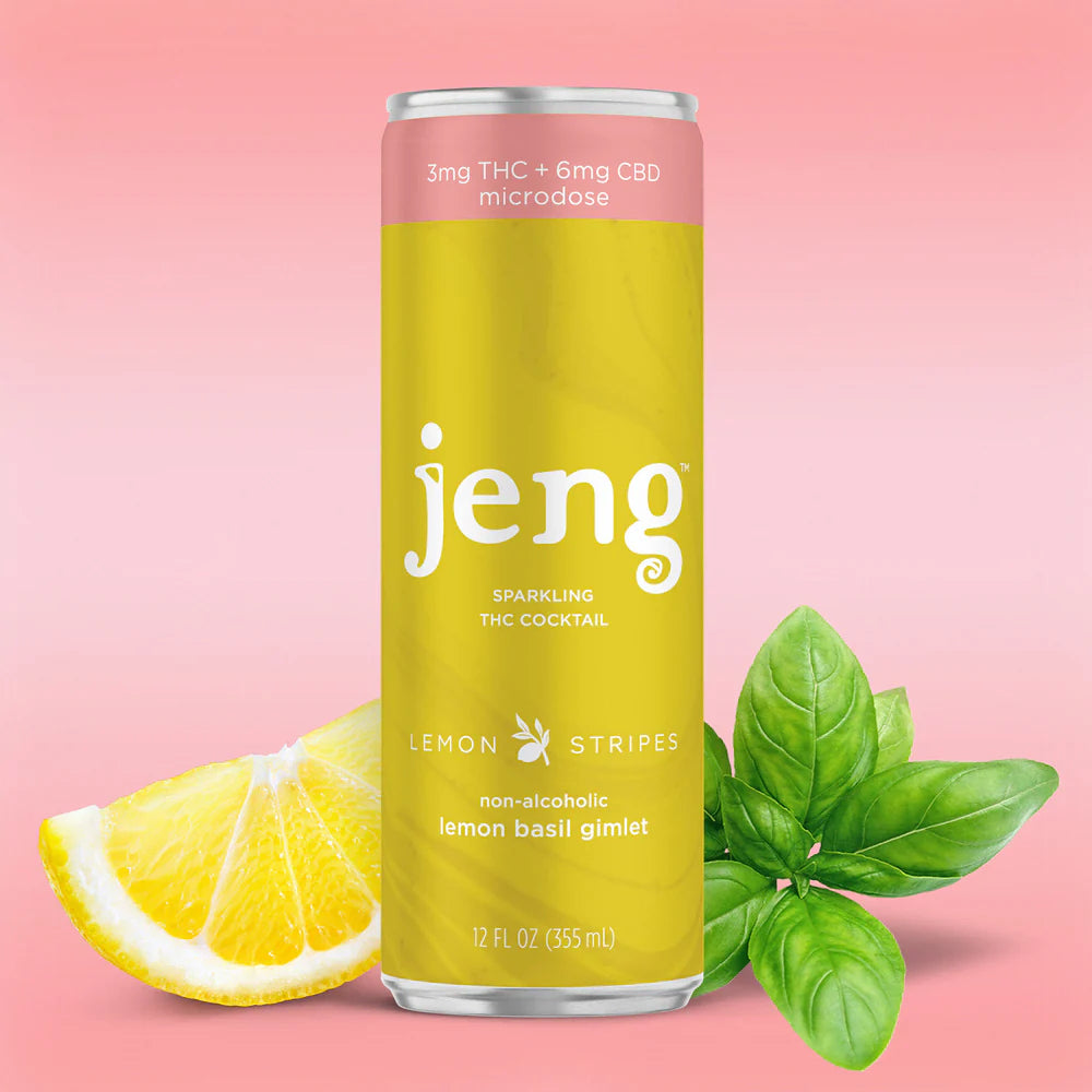 Jeng CBD-infused Lemon Basil Gimlet