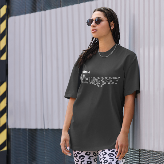 "A Little Neurospicy" Oversized & Faded T-Shirt