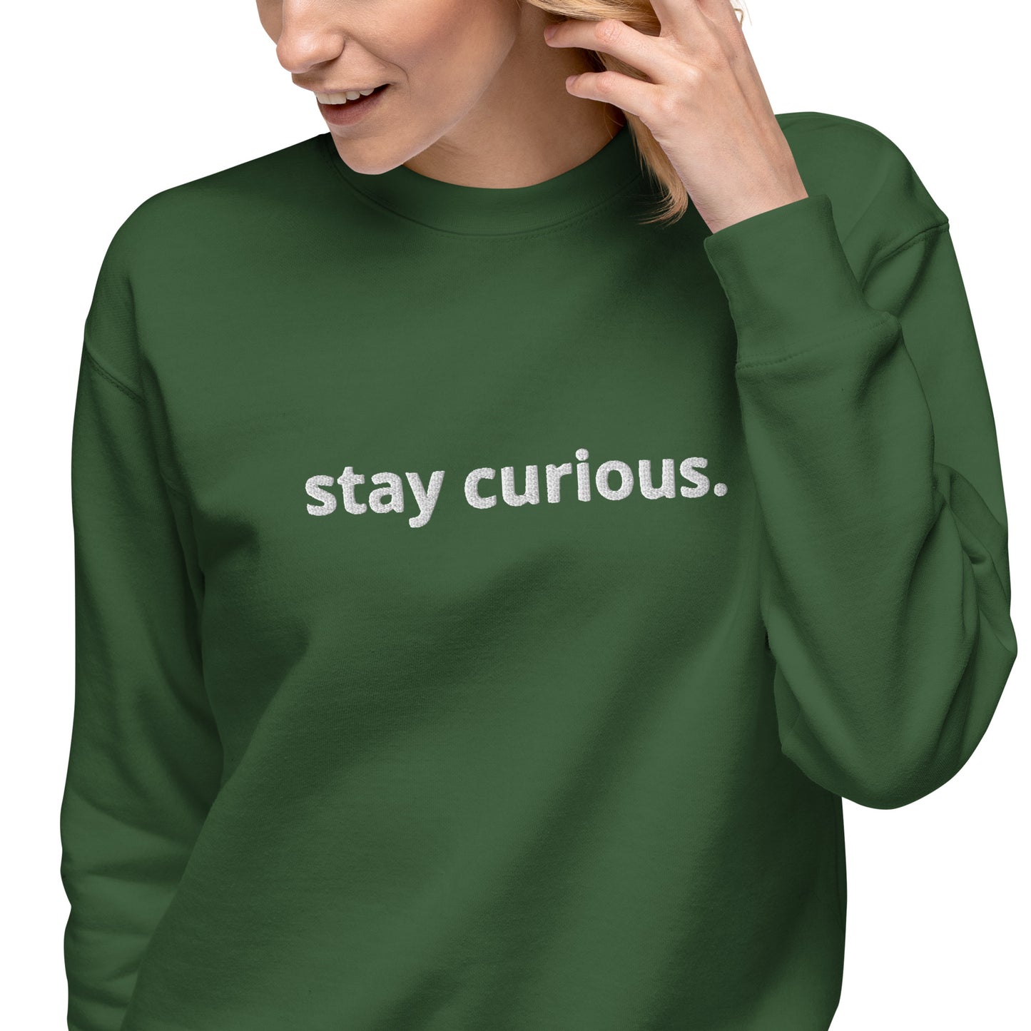 "Stay Curious" Premium Sweatshirt